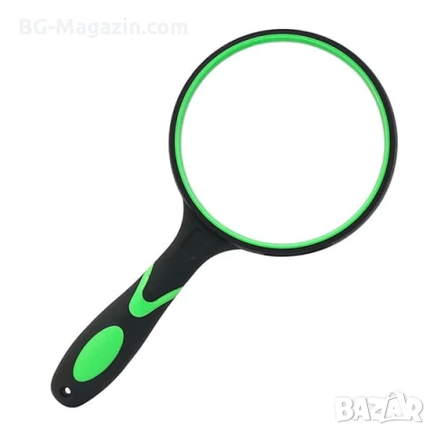 Увеличителна мощна голяма стъклена ръчна лупа 10X увеличение за четене на книги вестници с дръжка, снимка 8 - Други инструменти - 50920923