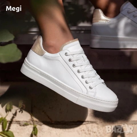 Дамски кецове Bianki - от естествена кожа, снимка 2 - Кецове - 53621470