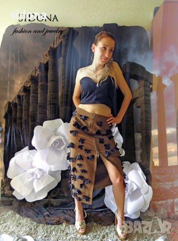 Сетове-бюстие и пола, снимка 2 - Комплекти - 52259573