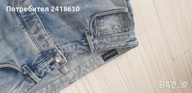 Emporio Armani Slim Fit Mens Size 34 ОРИГИНАЛ Мъжки Дънки!, снимка 7 - Дънки - 53271459