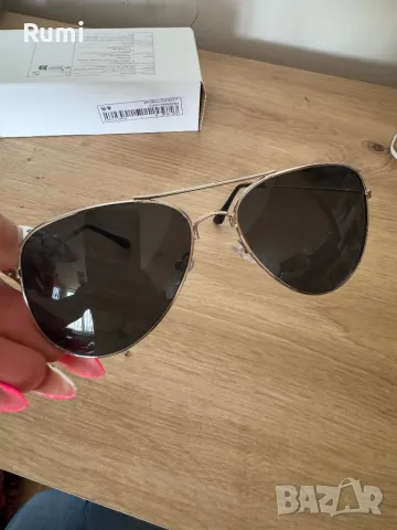 Нови унисекс черно/сребриста рамка модни пилотски сл очила !, снимка 1