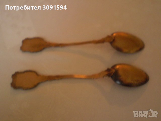 Ретро Две Лъжички за чай Емайл Ленинград, снимка 5 - Други ценни предмети - 38992890