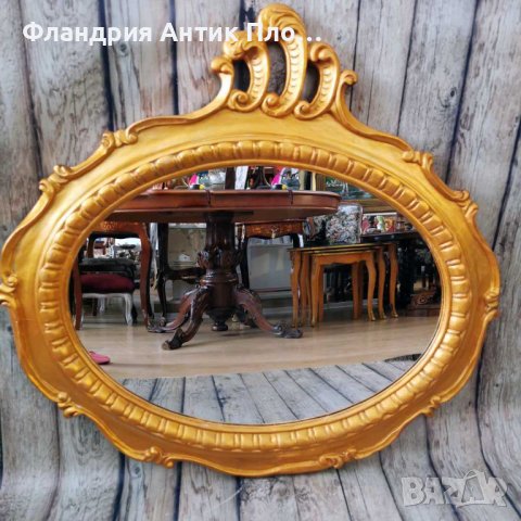 Овално огледало - Голд , снимка 3 - Огледала - 42458443