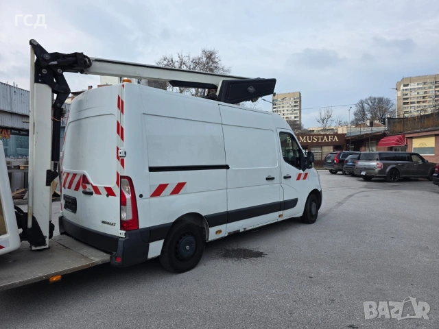 Автовишка Рено Мастер със стабилизатори 12.5м. височина. , снимка 3 - Бусове и автобуси - 53513336