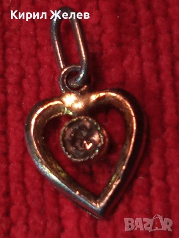 СРЕБЪРНО СКЪПОЦЕННО СЪРЦЕВИДНО МЕДАЛЬОНЧЕ СРЕБРО 925 с ЮВЕЛИРНО ФАСЕТИРАН КРИСТАЛ 27536, снимка 11 - Колиета, медальони, синджири - 39318836