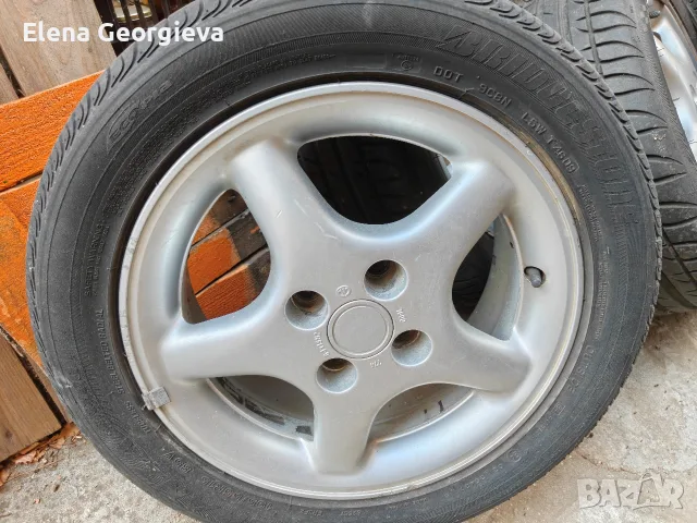 4 Гуми с джанти. Били са на KIA. RIOHIGH PERFORMANCE и размерът 195/55 R15 85V. Това са летни гуми, снимка 3 - Гуми и джанти - 56069314