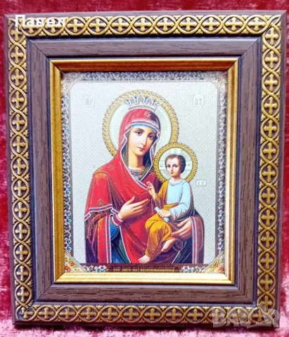 Икона Иисус Христос / Богородица / Свети Георги Победоносец / Възкресение Христово , снимка 9 - Икони - 31134433