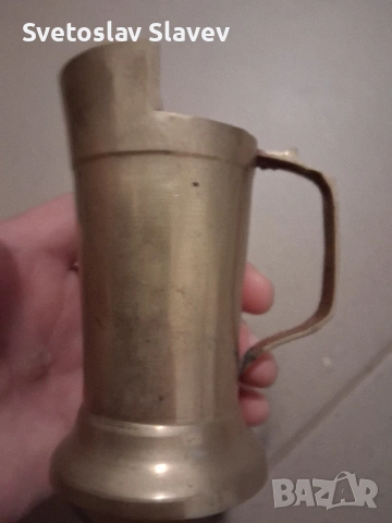 Красива чаша от месинг., снимка 2 - Антикварни и старинни предмети - 53710582