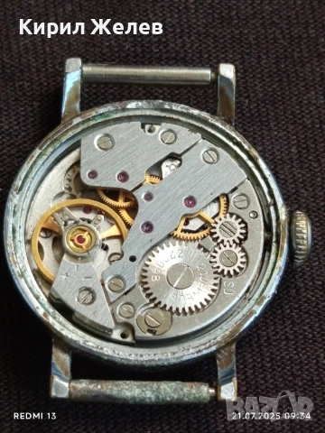 Стар механичен часовник дамски Заря СССР 21 камъка за КОЛЕКЦИЯ 30771, снимка 8 - Антикварни и старинни предмети - 51087997