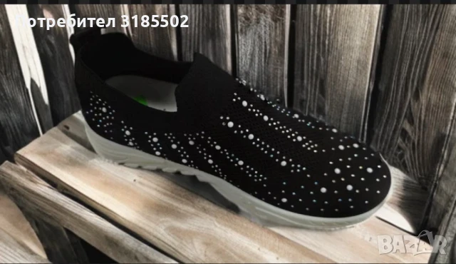 Леки дамски ластъчни мрежести маратонки без връзки, снимка 3 - Маратонки - 51195339