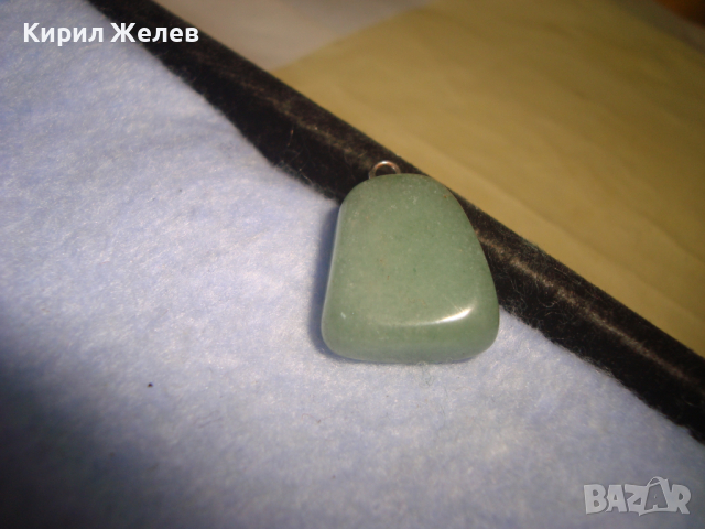 СТАР СКЪПОЦЕНЕН АРТ ДЕКО МЕДАЛЬОН ЮВЕЛИРНО ШЛИФОВАН НЕФРИТ 27229, снимка 3 - Колиета, медальони, синджири - 36248146