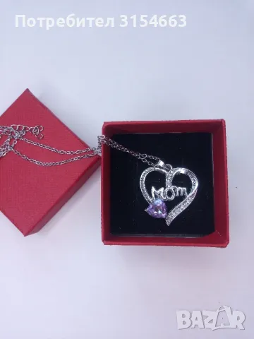 Колие с кристали Мама , снимка 6 - Колиета, медальони, синджири - 49643039