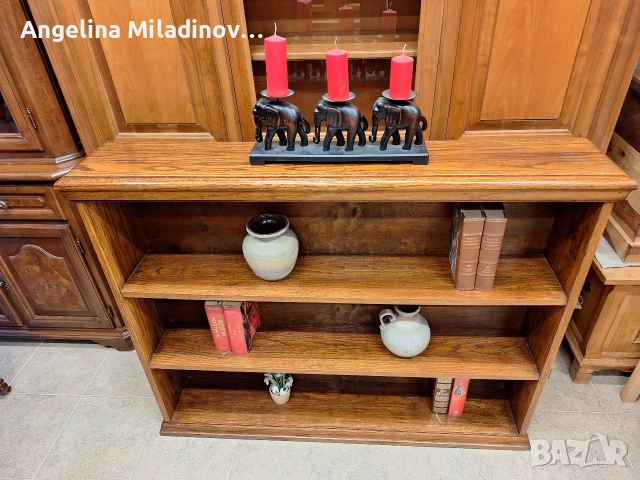 Комод, библиотека дъб масив , снимка 2 - Шкафове - 52670213
