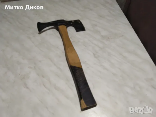 Бушкрафт брадва пикел кирка pickaxe на Еделвайс от соца 33х17см като нова, снимка 4 - Колекции - 49227872