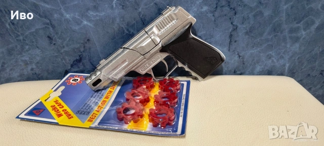 Метален пистолет с капси Walter PPK, снимка 4 - Колекции - 53415375