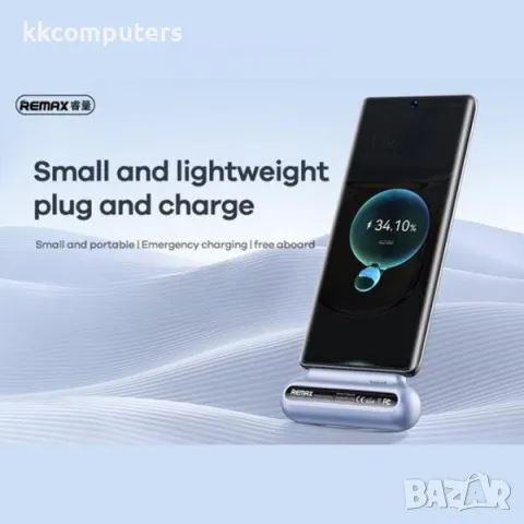 Power bank Remax Capsule / RPP-576 / 2А Lightning(iPhone) / 2500mAh / Лилав / Баркод : 456245, снимка 2 - Резервни части за телефони - 47580475