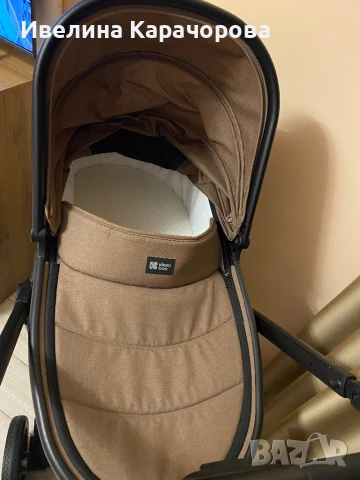 Нова KIKKA BOO Комбинирана количка 3в1 CHERIE BEIGE, снимка 4 - Детски колички - 51392313