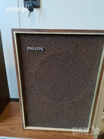 ретро стерео тонколони Philips     2/5, снимка 2 - Тонколони - 48860796