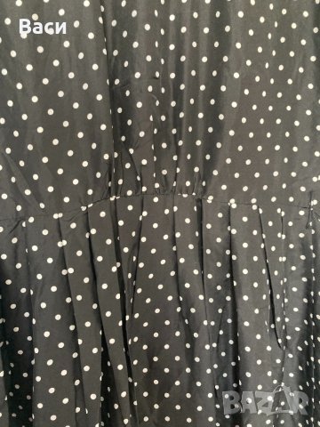HERZ MODEN копринена рокля на точки, снимка 5 - Рокли - 41332835