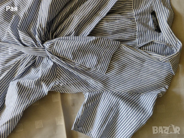 Зара/Zara елегантна риза с къс ръкав, снимка 7 - Ризи - 50739061