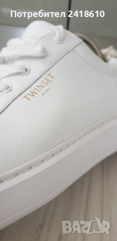 TWINSET Leather Sneakers Womens Size 39/25см ОРИГИНАЛ! Естествена кожа!