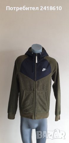 Nike Winter Fleece Full Zip Hoodie Mens Size S/XS ОРИГИНАЛ! Мъжко Поларено Горнище с цял Цип!, снимка 1 - Спортни дрехи, екипи - 39267065