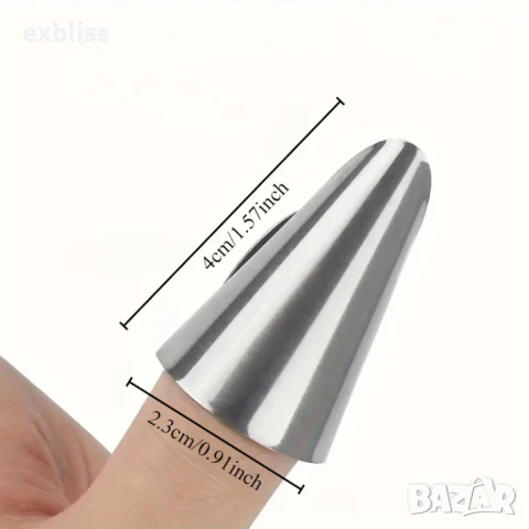 Стоманен протектор за пръстите за белене на плодове и зеленчуци, снимка 4 - Аксесоари за кухня - 50760865