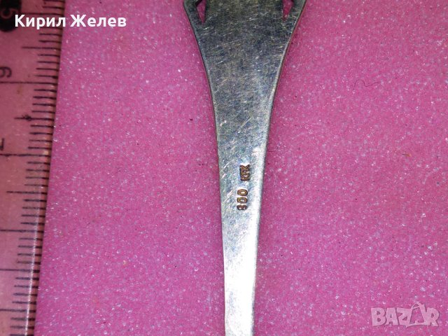 BAD EMS СТАРА НЕМСКА КОЛЕКЦИОНЕРСКА ЕМАЙЛИРАНА СРЕБЪРНА ЛЪЖИЧКА За КАФЕ СРЕБРО 800 RFK ПРОБА 42989, снимка 14 - Колекции - 44376185
