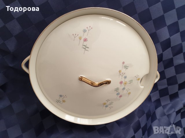 Порцеланов елегантен супник-Бавария , снимка 3 - Сервизи - 35873213