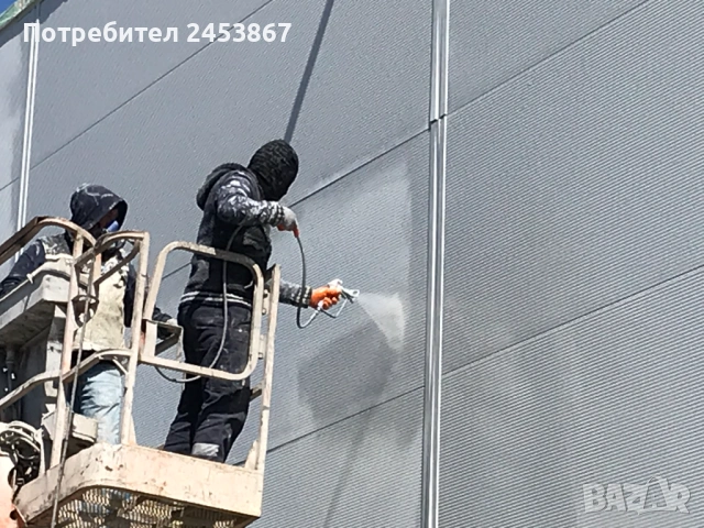 ПОЧИСТВАНЕ НА РЪЖДА И БОЯ ОТ МЕТАЛНИ КОНСТРУКЦИИ, ПОКРИВИ, РЕКЛАМНИ ПИЛОНИ, КАМЕННИ ОБЛИЦОВКИ  ИЗМИВ, снимка 3 - Бояджийски услуги - 53814081