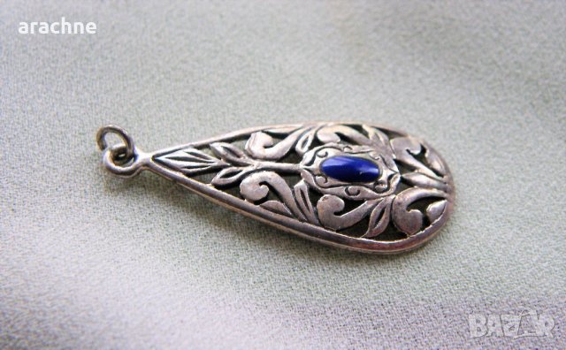 Старинен сребърен медальон, снимка 2 - Колиета, медальони, синджири - 40225291