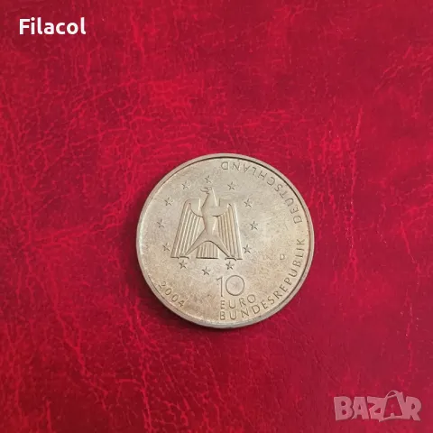 Германия 10 евро 2004 Лаборатория Колумбус на МКС, снимка 2 - Нумизматика и бонистика - 50340990