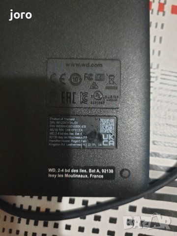 western digital външен хард диск 1тб, снимка 3 - Външни хард дискове - 41567991