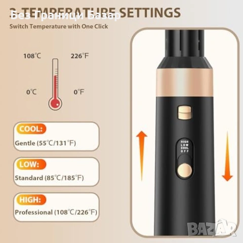Нов Мулти стайлер за коса 6 в 1 950W маша изправящ гребен и четка обем, снимка 4 - Други - 53835329