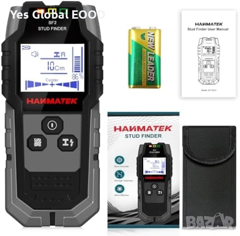 HANMATEK SF2 Стенен скенер за кабели и метал, снимка 8 - Други инструменти - 53634504