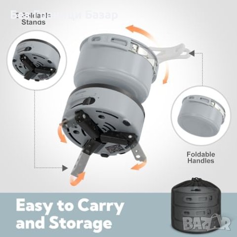 Нов ENFRIFAM Мултикукър - Идеален за Пътуване, Къмпинг, Бързо Готвене, снимка 4 - Други - 44166044