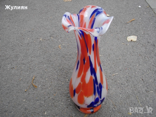 ВАЗА ТИП МУРАНО, снимка 2 - Антикварни и старинни предмети - 52166684