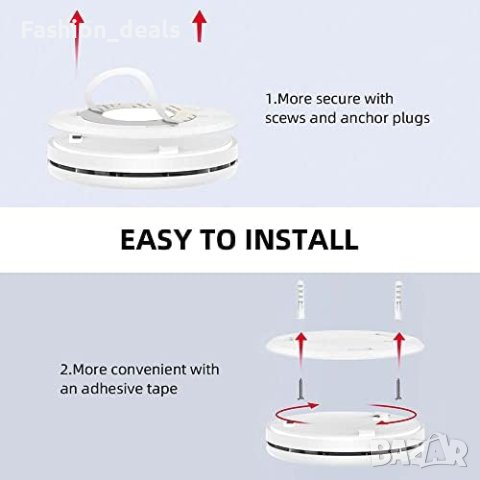 Нов Комбиниран детектор за дим и въглероден оксид 2 в 1/Аларма за пожар Дом, снимка 4 - Други стоки за дома - 41260709