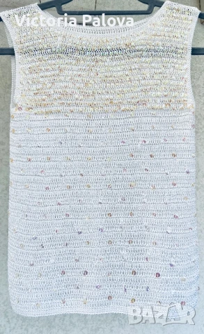 Красив потник с пайетки, снимка 8 - Корсети, бюстиета, топове - 50650389