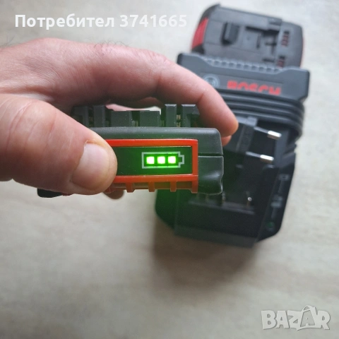 Зарядно устройство Bosch AL-1820CV + 2бр. Батерии GBA18-2Ah, снимка 7 - Винтоверти - 53114022