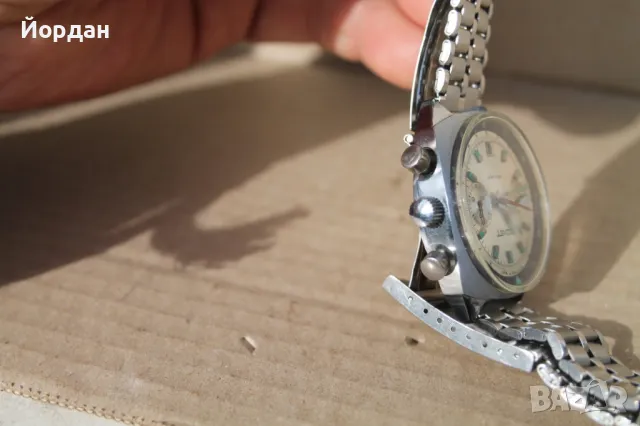 СССР мъжки часовник ''Полет'' хронограф  23 камъка, снимка 16 - Мъжки - 49483691