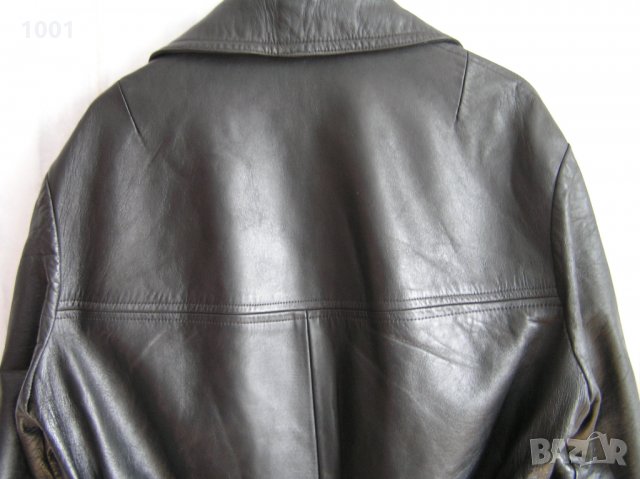 Мъжки кожен реглан,кожена шуба ,манто L 52/54, снимка 3 - Колекции - 30646558