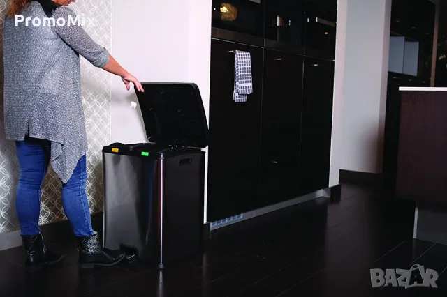 Двоен Кош за смет Eko Rejoice VB 923860 2х30литра кош за отпадъци боклук разделно събиране 2 отделен, снимка 2 - Други стоки за дома - 48980172