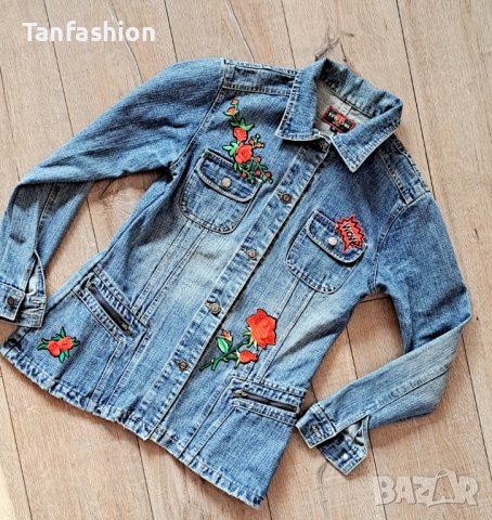 Дамско дънково яке, снимка 2 - Якета - 41935355