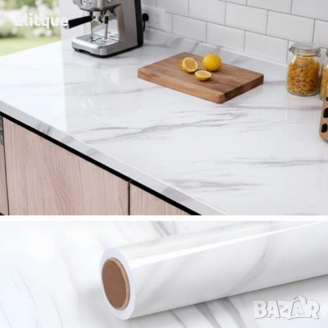 Мраморно самозалепващо фолио за обновяване на дома – водоустойчиво, здраво, практично, снимка 7 - Други - 52739684