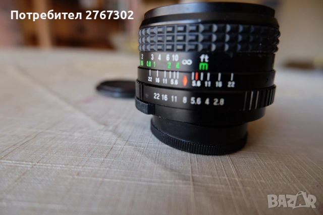 ENSINOR AUTO MC MACRO 24mm f2.8 Lens. M42 Mount, снимка 6 - Обективи и филтри - 53810438