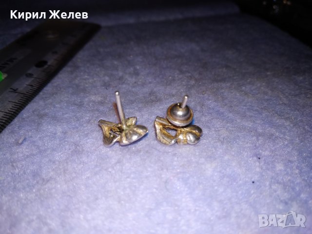 СТАРИННИ СРЕБЪРНИ ОБЕЦИ - РОЗИЧКИ СРЕБРО 925 ИЗКЛЮЧИТЕЛНО ФИНА МАЙСТОРСКА РЪЧНА АРТ ИЗРАБОТКА 34431, снимка 6 - Обеци - 39653909