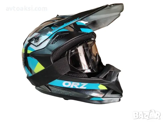 Каска Крос/Атв/Мотор с Очила ORZ комплект 4-ри цвята, снимка 13 - Аксесоари и консумативи - 49332772