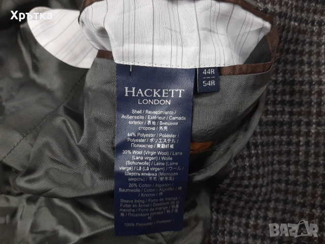 Hackett London - Оригинално мъжко сако размер 54 / XL, снимка 10 - Сака - 53466233