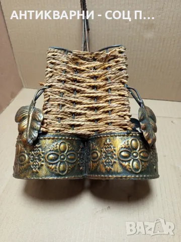 Стара Ръчно Изработена Стоика Поставка За Вино Бутилки., снимка 4 - Антикварни и старинни предмети - 49521494